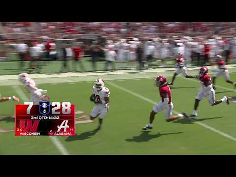 BACK-TO-BACK SINGLE SNAP TDs 🤯 Ryan Williams DOMINATES & Wisconsin ANSWERS 🔥 | ESPN College Football