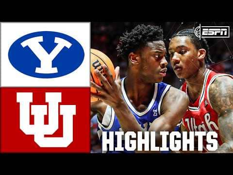BYU Cougars vs. Utah Utes | Full Game Highlights | ESPN College Basketball