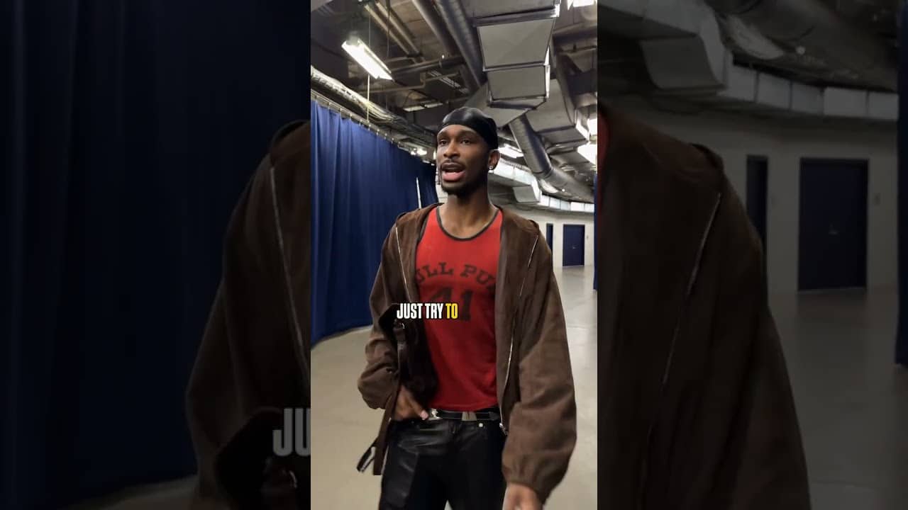 Shai on his teammates Caruso & McCain after a Game 5 win 🎤