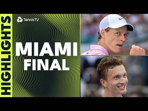 Jannik Sinner vs Jiri Lehecka For The Title 🏆 | Miami 2026 Final Highlights