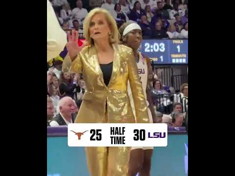 Kim Mulkey is HYPE that LSU has the lead at the half