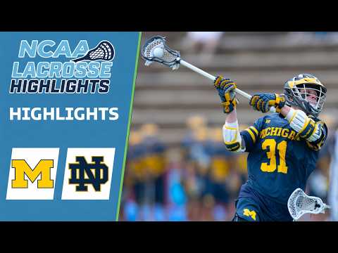 Michigan vs Notre Dame | NCAA College Lacrosse Highlights | March 14, 2026