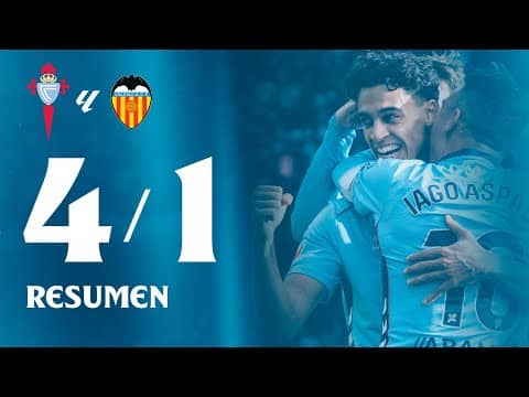 Celta vs Valencia (4-1) | Resumen y goles | LA LIGA EA SPORTS