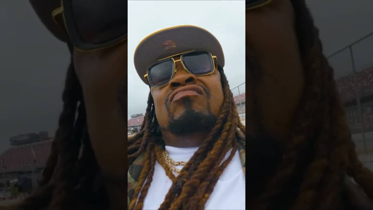 Marshawn Lynch at Talladega is a match made in heaven 🤝