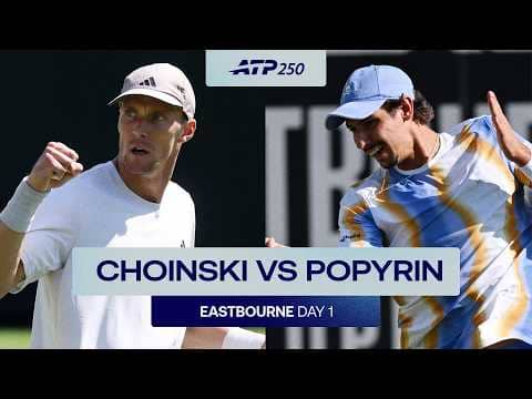Jan Choinski vs. Alexei Popyrin Highlights | Eastbourne 2026 R1