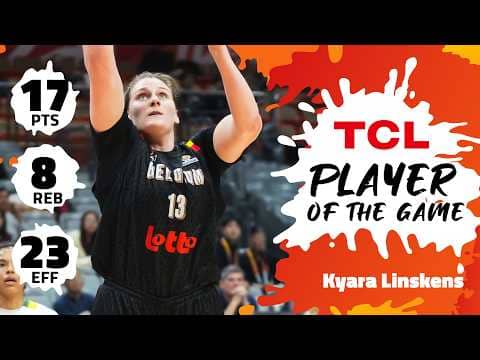 Kyara Linskens (17 PTS) | TCL Player Of The Game | BRA vs BEL | #FIBAWWC 2026 Qualifying Tournament