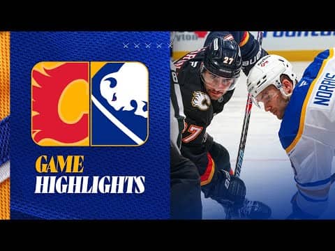 Dahlin, Power, Thompson, and Tuch Score | Buffalo Sabres Lose To Calgary Flames | Game Highlights
