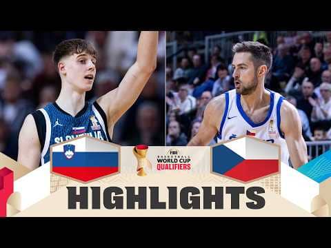 Slovenia 🇸🇮 v Czechia 🇨🇿 | Highlights | FIBA Basketball World Cup 2027 European Qualifiers