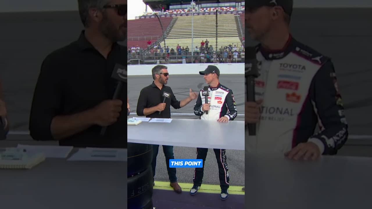 Denny Hamlin is feeling strong 💪 #NASCARonPrime