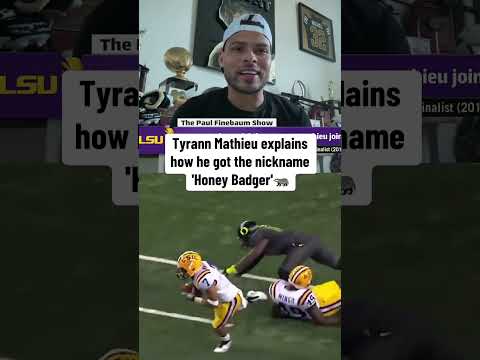 Tyrann Mathieu explains his 'Honey Badger' nickname 🦡