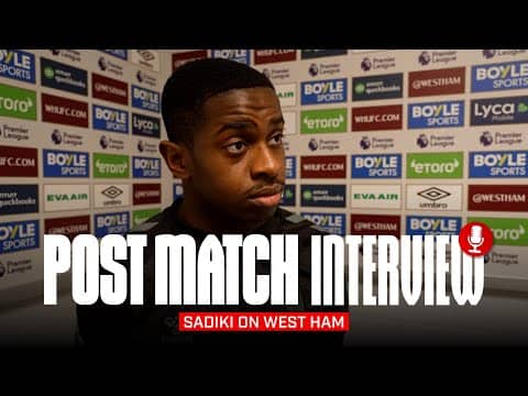 "We have next week to react" | Noah Sadiki Post West Ham | Post Match Interview