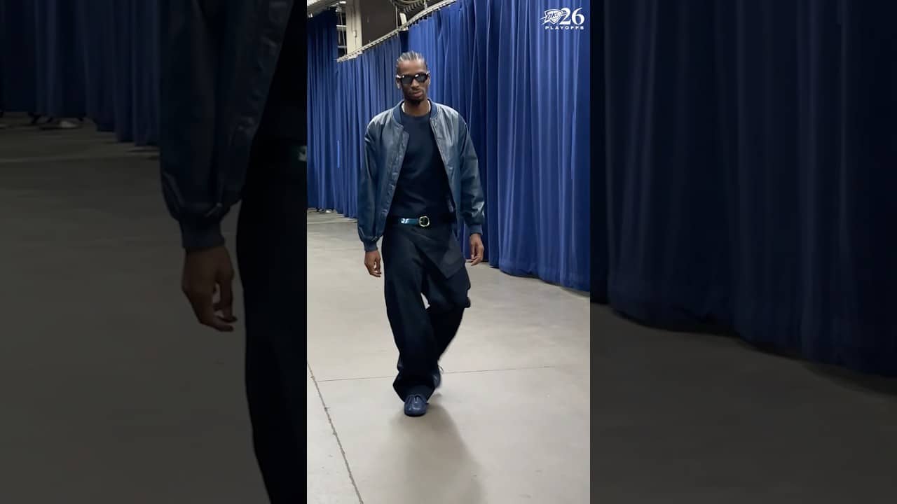 On site for the playoffs in OKC  ⚡️📍 #okcthunder