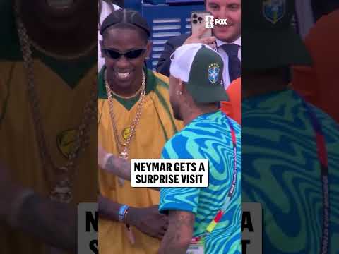 Tom Brady and Travis Scott came out to see Brazil and Neymar