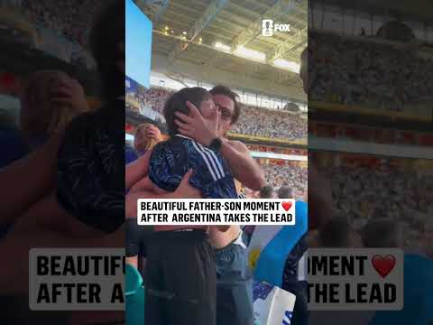 A wholesome moment between this Argentinian father and son