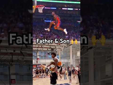 Jaxon Richardson did the same dunk in SLAM Dunk Contest as his father did in the NBA Dunk Contest 🔥