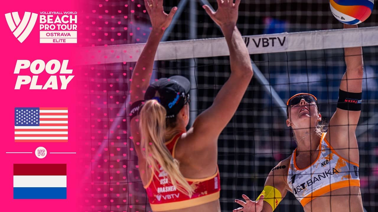 Cruz/Brasher vs. Stam/Schoon - Pool Play Highlights | Ostrava 2026 #BeachProTour