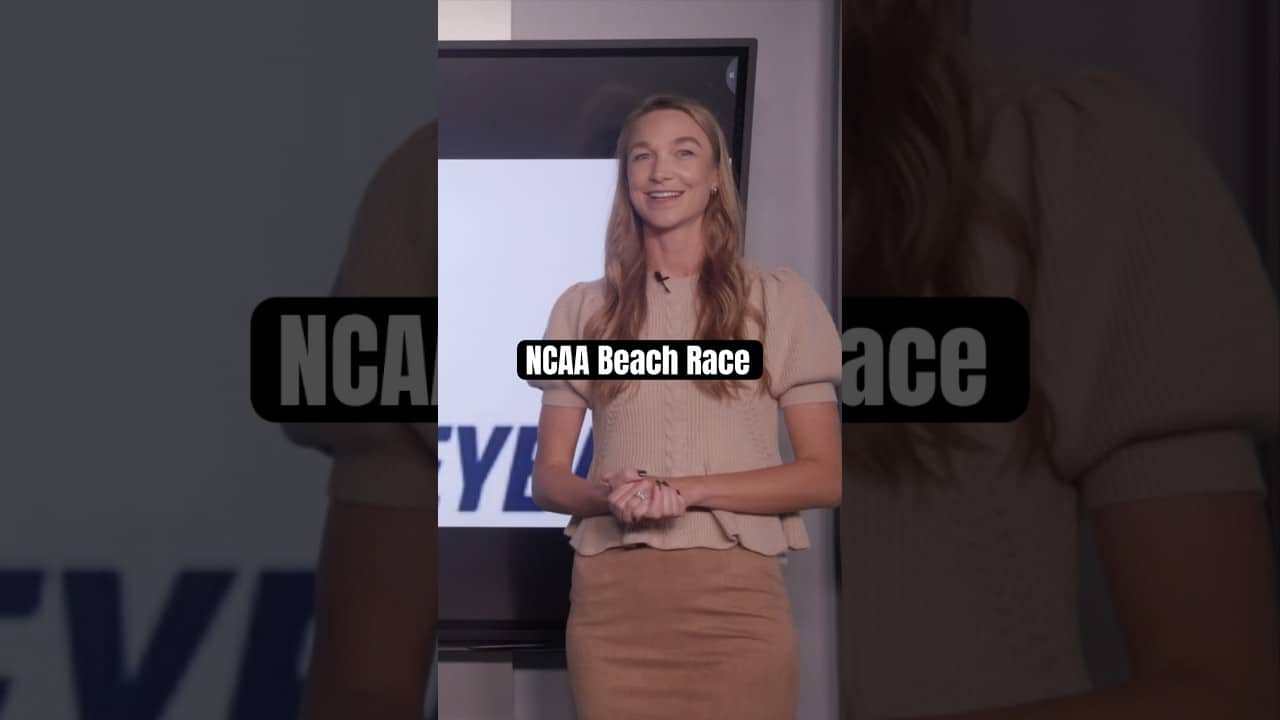 NCAA Beach race #sportspodcast #sportsnews #beachvolleyball #ncaavolleyball #volleyball #ncaanews