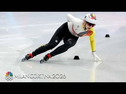 Belgium's Tineke den Dulk leads way in short track 1500m quals | Winter Olympics 2026 | NBC Sports