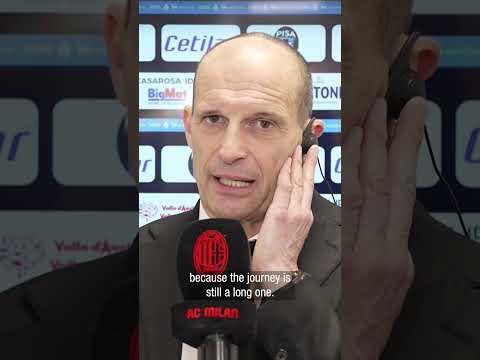 Allegri reacts to Pisa win | #shorts