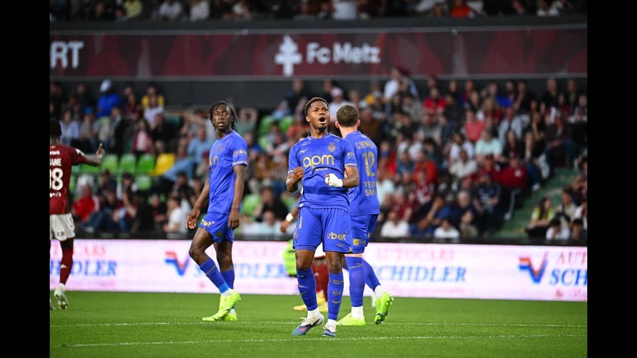 Résumé, FC Metz 1-2 AS Monaco (but de Fati 91' & première titu' de Pogba)