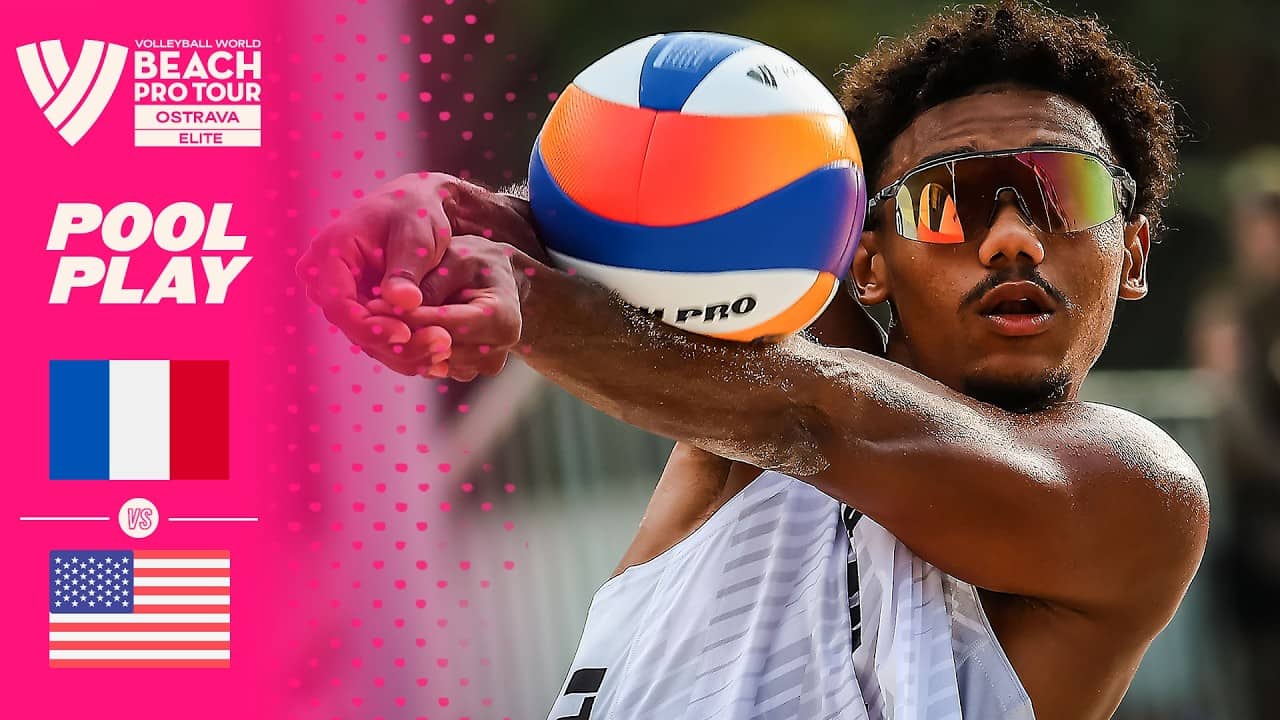 Chouikh/Genevieve-Gardoque vs. Crabb/Benesh - Pool Play Highlights | Ostrava 2026 #BeachProTour