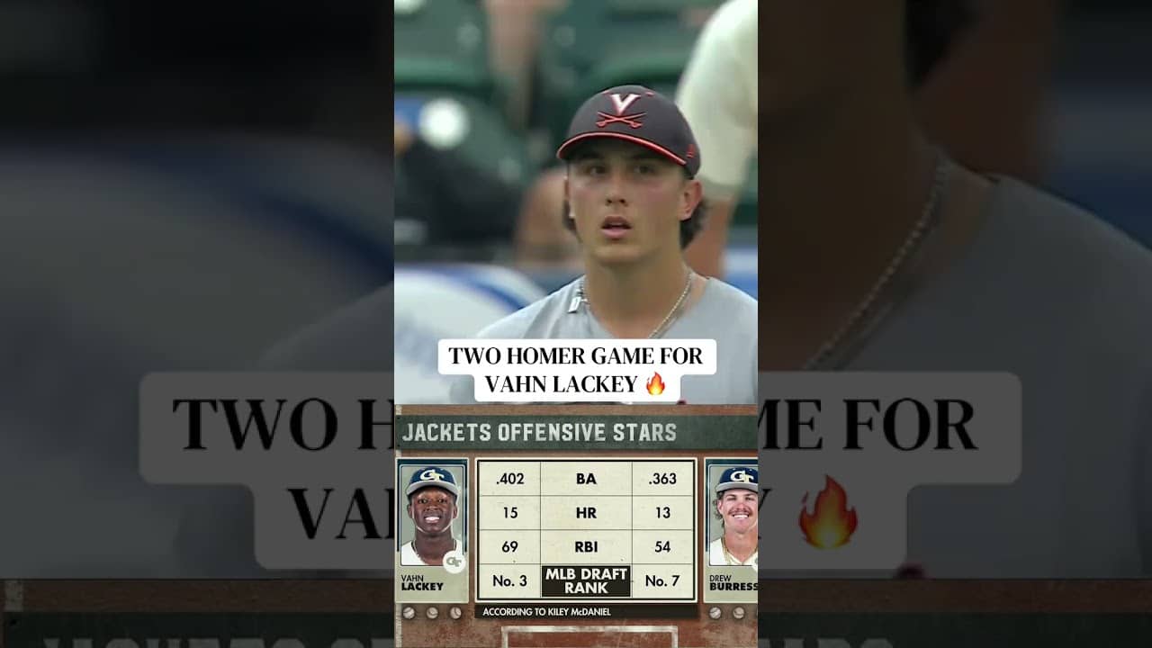Lackey is ESPN's 3rd overall prospect in the 2026 MLB Draft 👀