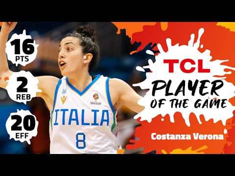 Costanza Verona (16 PTS) | TCL Player Of The Game | ITA vs PUR | #FIBAWWC 2026 Qualifying Tournament