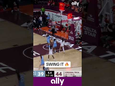 Ciera Toomey ends the third with a bang 🎯@ally #northcarolina #collegebasketball #accbasketball
