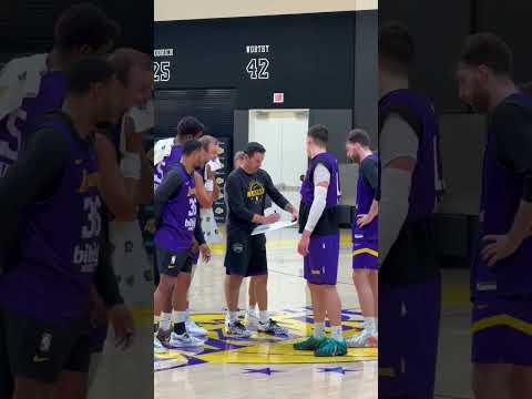 LeBron, Luke, and the Lakers BTS at Practice #NBA