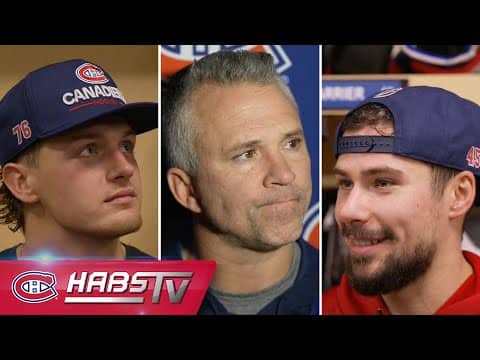 Bolduc, Carrier + more Habs address the media at practice | FULL PRESS CONFERENCES