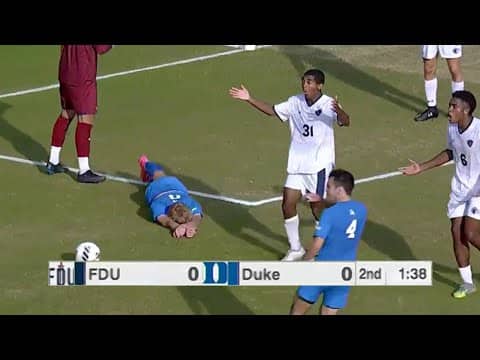 PK decides Duke-FDU NCAA men's soccer first round game in final minutes