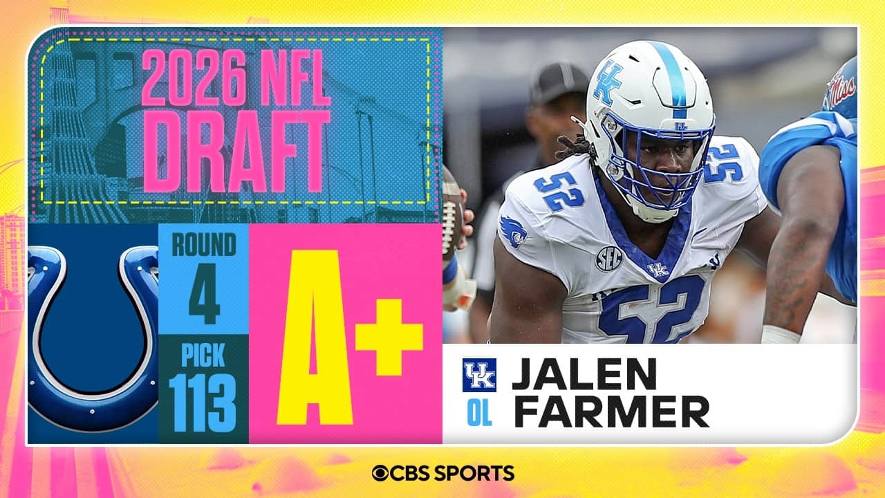 Colts select Jalen Farmer in Fourth Round | 2026 NFL Draft Grades & Reaction