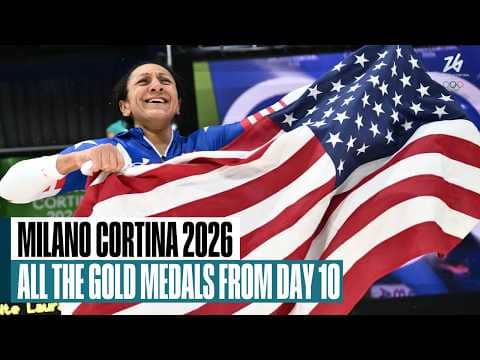 Gold medal moments from Day 10 of the Milan Cortina Olympics