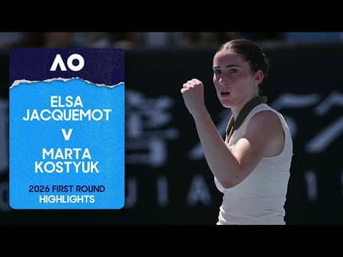 Elsa Jacquemot v Marta Kostyuk Highlights | Australian Open 2026 First Round