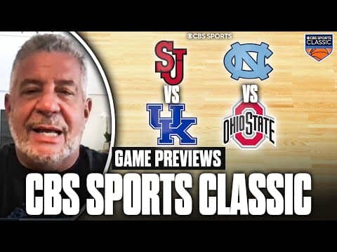 Bruce Pearl previews the 2025 CBS Sports Classic | No. 22 St. John's-Kentucky, No. 12 UNC-Ohio State
