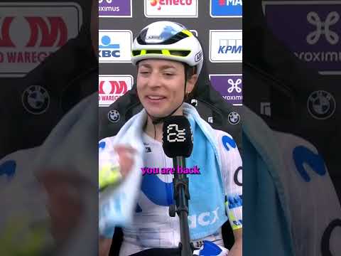 Even Marlen Reusser can’t quite believe her return to form at Dwars door Vlaanderen 🙌