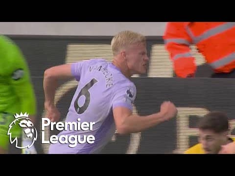 Jan Paul van Hecke heads Brighton level with Wolves | Premier League | NBC Sports