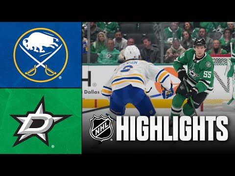 Sabres vs. Stars | NHL Highlights | December 31, 2025