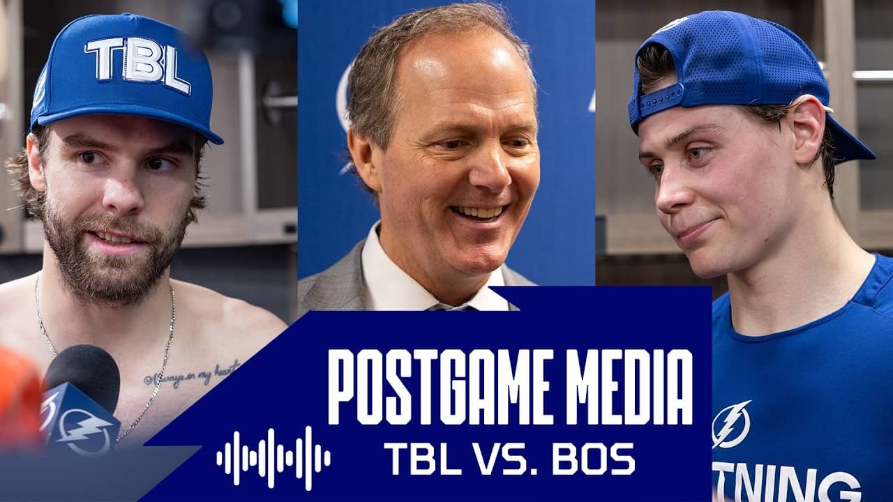 Postgame Media vs BOS | Cooper, Hagel, Lilleberg