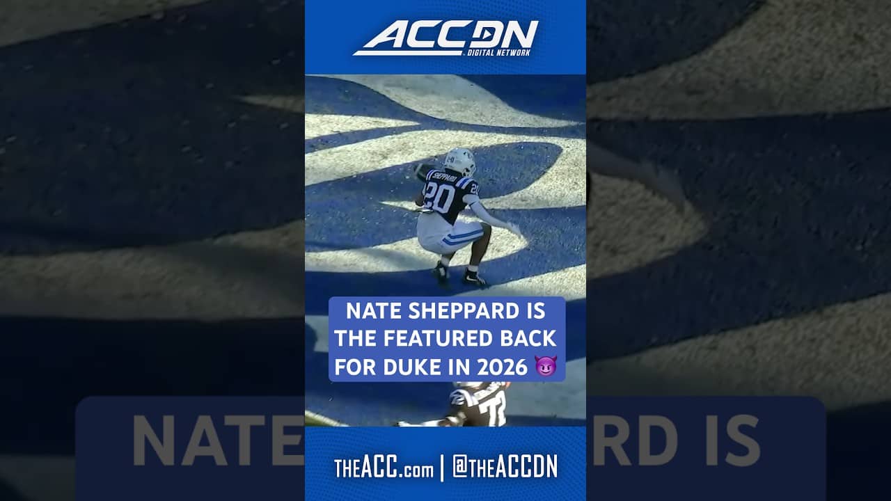 Nate Sheppard will be the featured back for Duke in 2026 🚀 #duke #collegefootball #accfootball #cfb