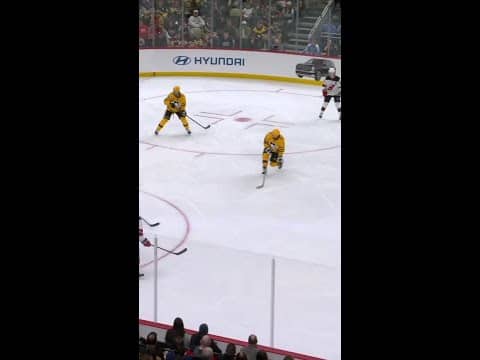 Luke Hughes with a Short Goal vs. Pittsburgh Penguins