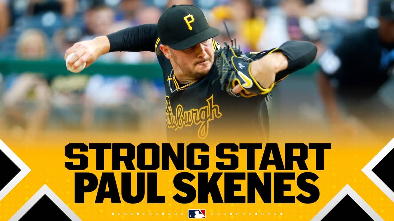 Paul Skenes strikes out seven in strong outing vs. Dodgers! 🏴‍☠️ | MLB Highlights
