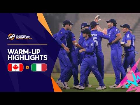 Italy edge Canada in Mumbai | T20 World Cup 2026 Warm-Up Highlights
