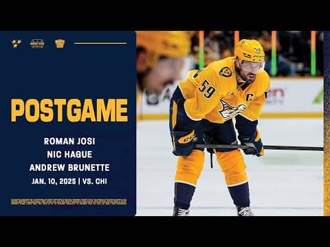 Josi, Hague & Brunette - Postgame: Jan. 10, 2026