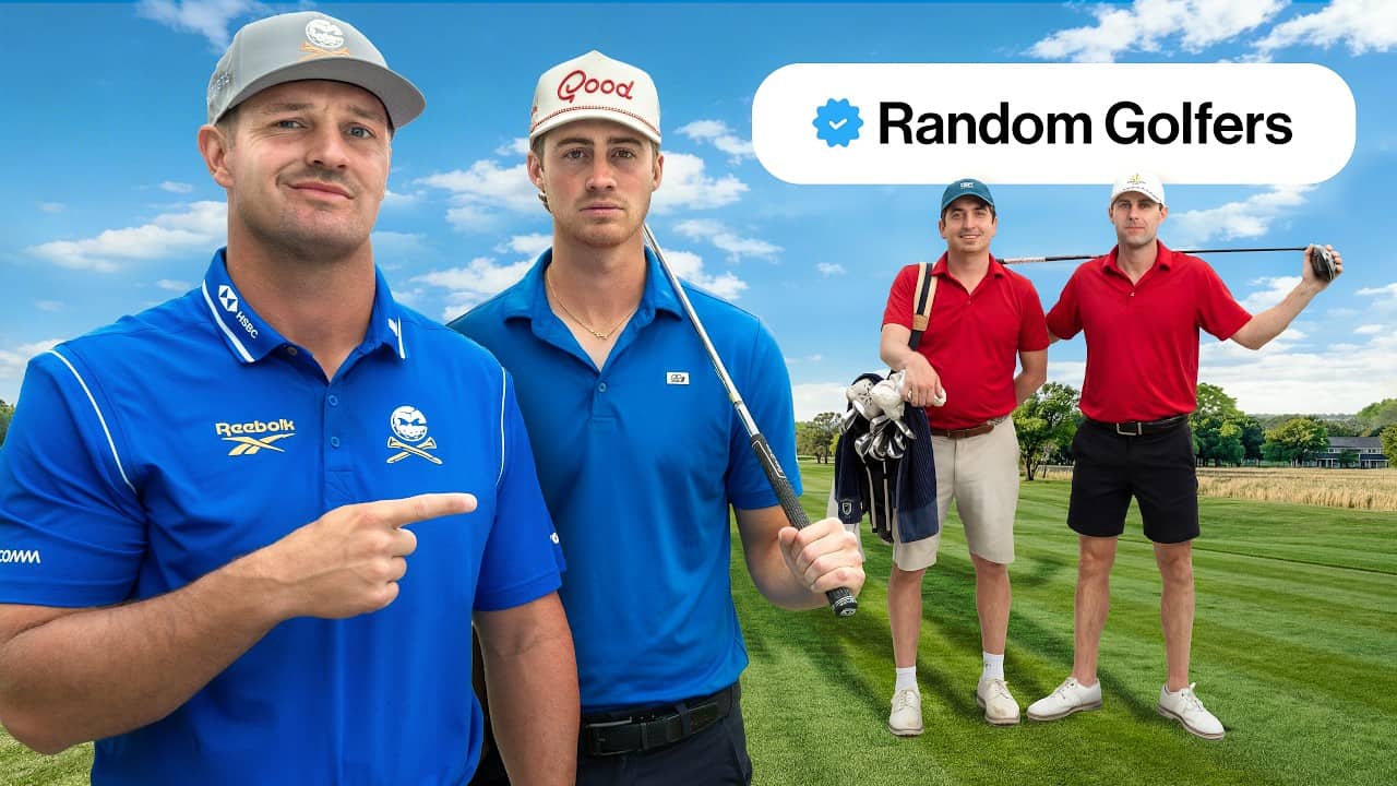 These 2 random golfers think they can beat us...