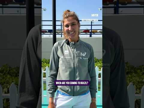 It’s Q&A time in Abu Dhabi 😆 #WTA #MubadalaAbuDhabiOpen #Tennis