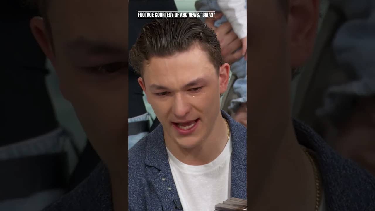 Schaefer shows emotion after learning he won the Calder Trophy 🏆