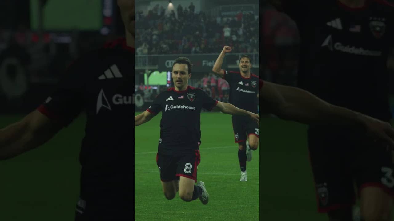 Place it perfectly 🎯 #dcunited #footballshorts #soccershorts #goal #jaredstroud