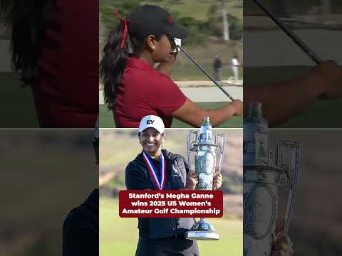 US Women's Amateur Golf champ Megha Ganne's college highlights 🏌️‍♀️🏆 #shorts