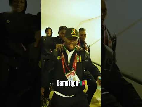 Cameroon team arriving prior to their match vs. Ivory Coast 🔊 (via @fecafootofficiel/IG)